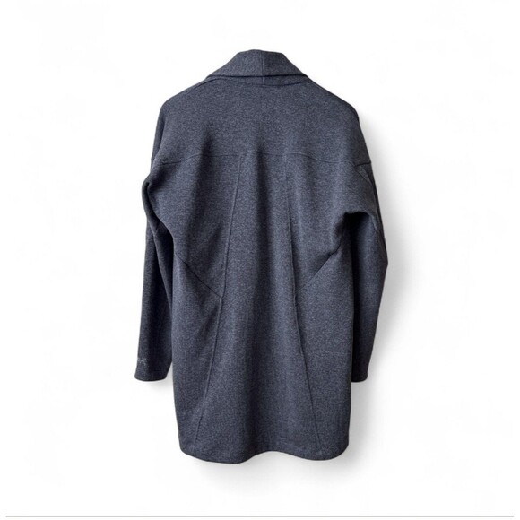 Arc'teryx Womens Gray Laina Cardigan Size SM Sweater Long Open Front Mid Thigh - Picture 2 of 10